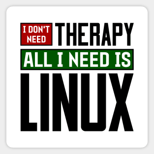 I don't need therapy, all I need is Linux Magnet